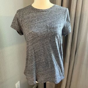 Madewell grey heathered pocket tee